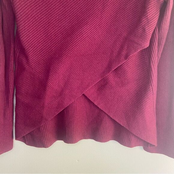 Babaton | Aritzia Red Wool/Linen Blend Balletcore Kitano Sweater Size Small - Picture 5 of 6